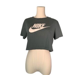 Nike‎ Women's Muted Green Crop Top